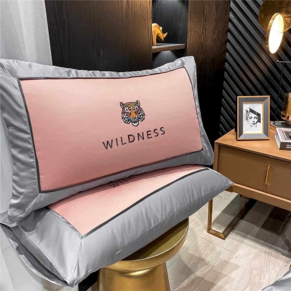 Amazon｜100% コットン 赤と青 パッチワーク キルトセット 刺繍入り