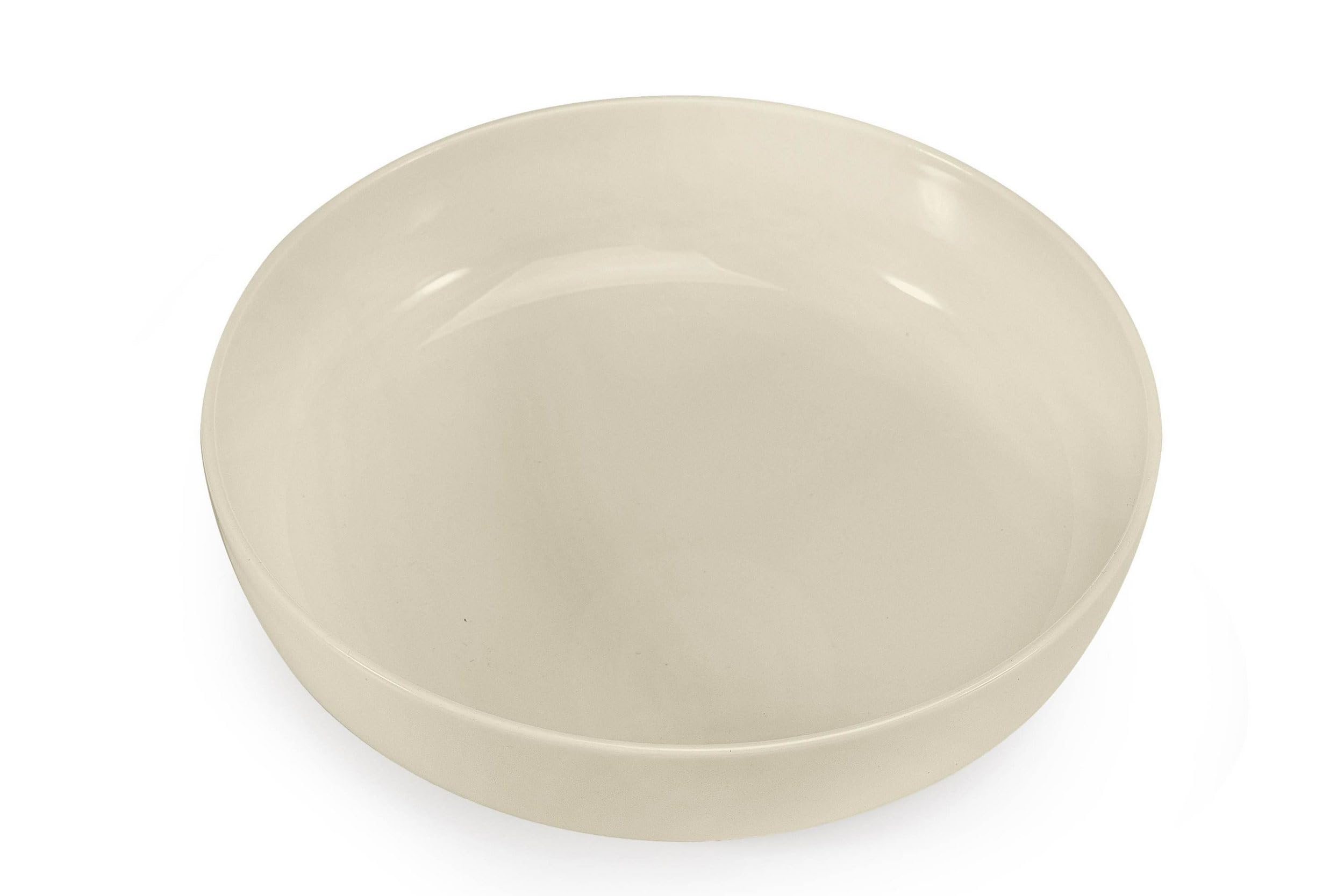 konsimo. VICTO Set 6 Platos Hondos - Platos Vajilla - Set Plato Hondo para 6 Personas - Apto para Microondas y Lavavajillas - Platos Hondos Sopa Modernas - 18,5 cm - Beige