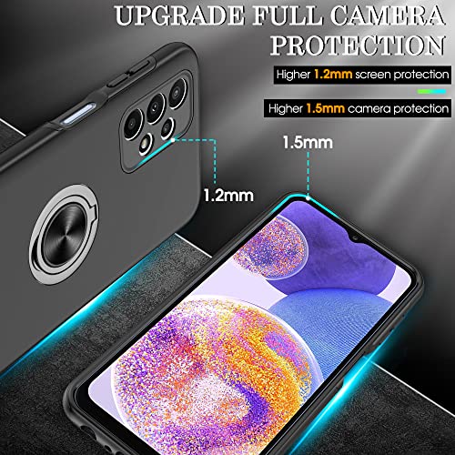 Gritup for Samsung Galaxy A23 5G Case with 360° Rotating Kickstand,Black by Gritup - Used condition - Image 4