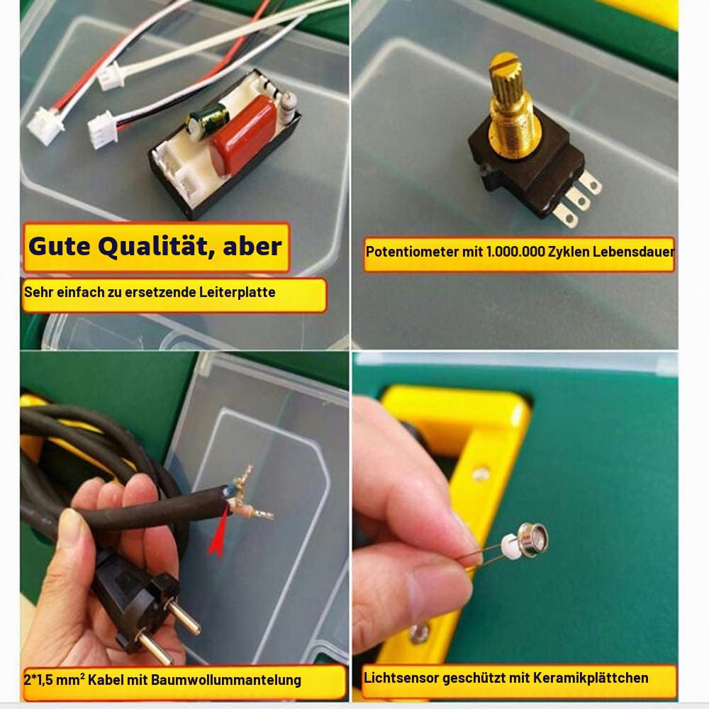 Professioneller Heißluftschweißer 1600W Kunststoffschweißset mit Schweißspitzen-Düsen und Nahtwalze für Vinylbodenreparatur, PVC-Schrumpfung und Autofahrwerksklappsreparatur