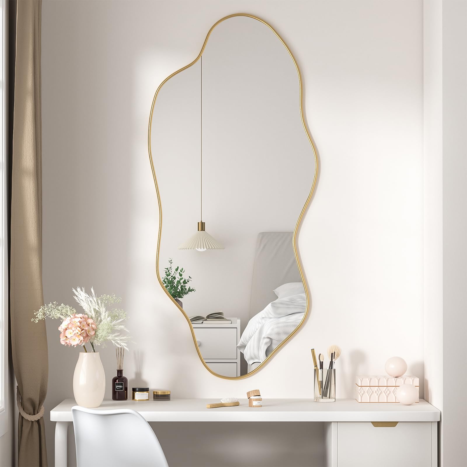 Espejo de Baño Espejo de Pared Irregular 54.5 x 120 cm Espejos Decorativos
