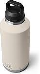 YETI Rambler 64 oz Bottle, Vacuum Insulated, Leakproof, Stainless Steel with Chug Cap, Cape Taupe