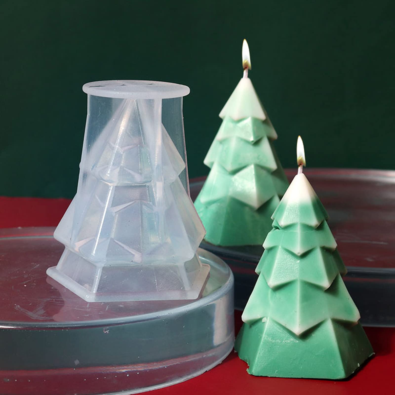 Stampo In Silicone Per Sapone Di Natale – 6 Forme: Albero, Alce, Bastoncino, Gnomo, Calza, Pupazzo Di Neve, Antiaderente, 24x19,2x3 Cm - 3