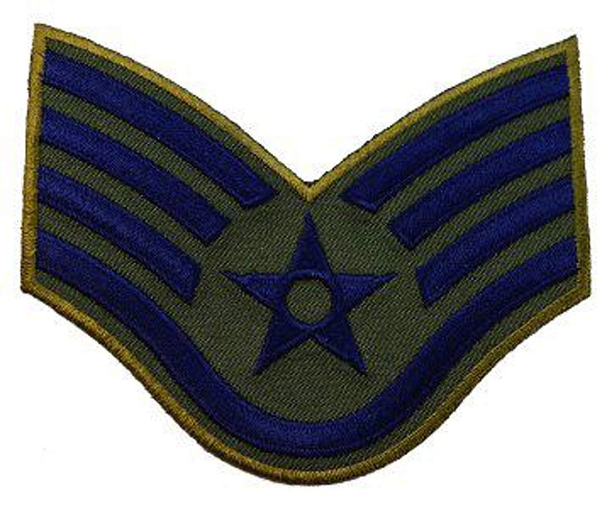 USAF Chevron Staff Sergeant Subdued Large (Pair)