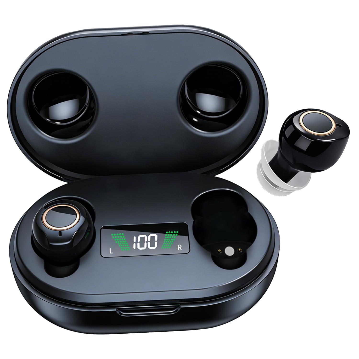 OTC Hearing Aids for Seniors & Adults, Rechargeable Hearing Amplifier with Noise Cancelling, 100+ Hours Battery Life, Easy Operate Control, Comfort &