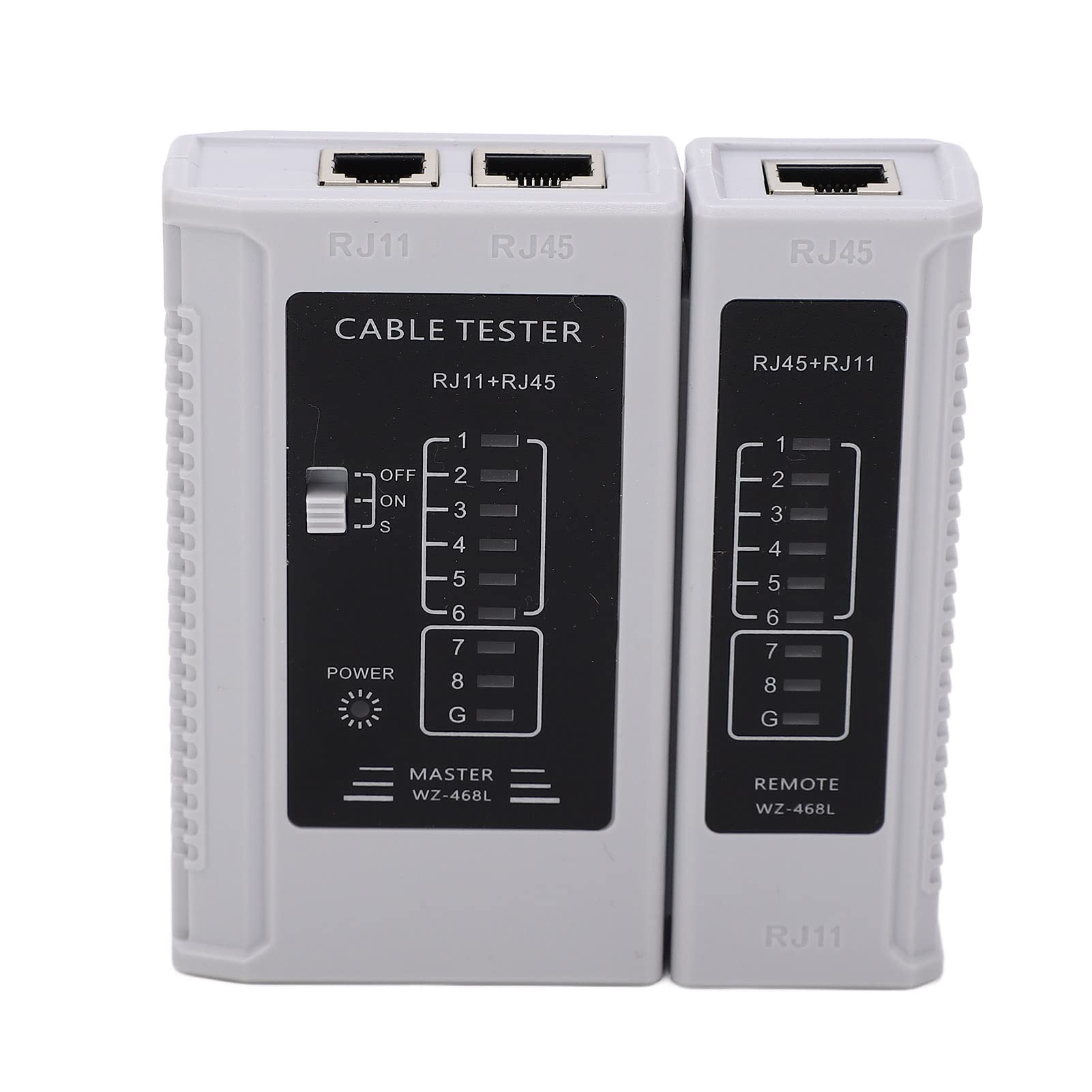 Kit D'outils Réseau 9 en 1 Outil de Combinaison de Câble Réseau Portable avec Sac de Rangement pour Testeur de Connecteur RJ45 RJ11 RJ12 Pince à Dénuder Cutter, Kit de Sertissage de Câble Ethernet Por