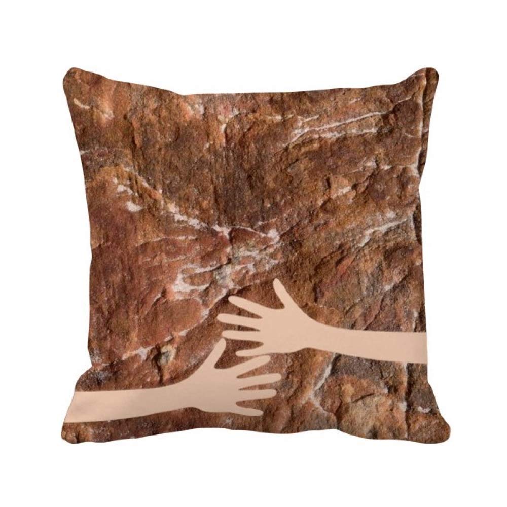 Coussin de Couvrir Brown Rock antitache pour protéger les oreillers du salon
