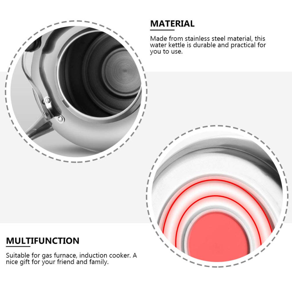 1pc Bollitore ronzante Fornello da esterno Teiera Teteras para Hervir Agua Bollitore per acqua calda Teiera Bollitore Piano cottura Bollitore per il tè Bollitore per riscaldamento A quattro foglie I