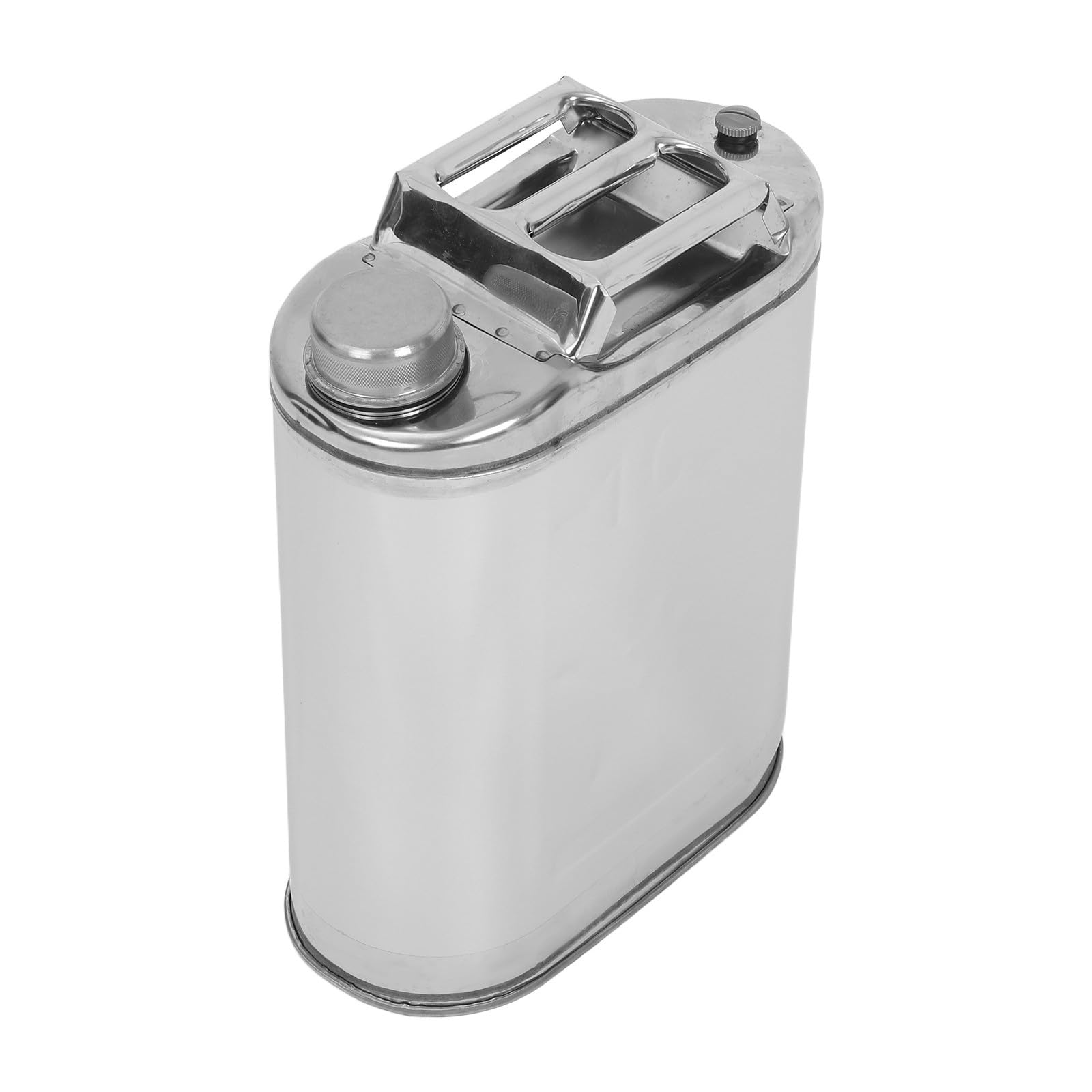 NUOBESTY Jerrican en Acier Inoxydable 10l avec Bec Verseur Ventilé et Poignée Ergonomique, Réservoir Étanche pour Eau et Plantes de Jardin en Extérieur