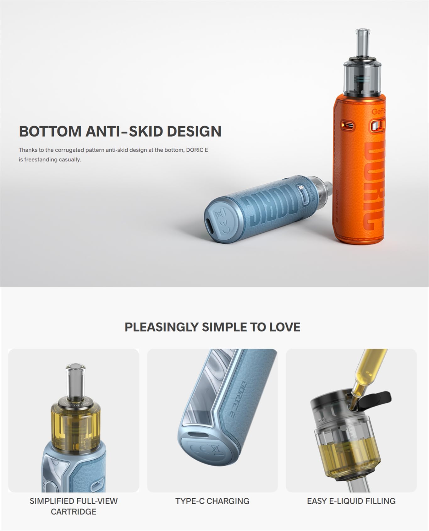 VOO**POO Doric E Kit Potenza massima 25 W Batteria incorporata da 1500 mAh  con