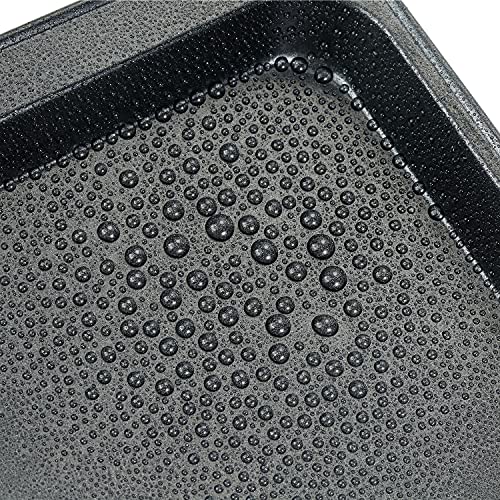 Small Baking Sheet 2 Pack, Walooza 8 Inch Carbon Steel Half Toaster Oven Pan Tray Replacement, Heavy-Gauge Steel, Set Of 2 #TOP5