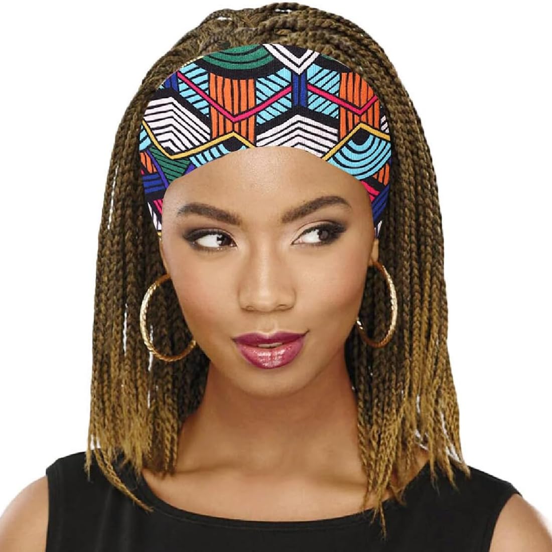 4 Pezzi Fasce per Capelli Donna Fascia per Capelli Boho Stile Ragazze Elastiche Larghe Accessori Fasce Per Capelli Africa Cerchietto Capelli Donna Elastic Bandana