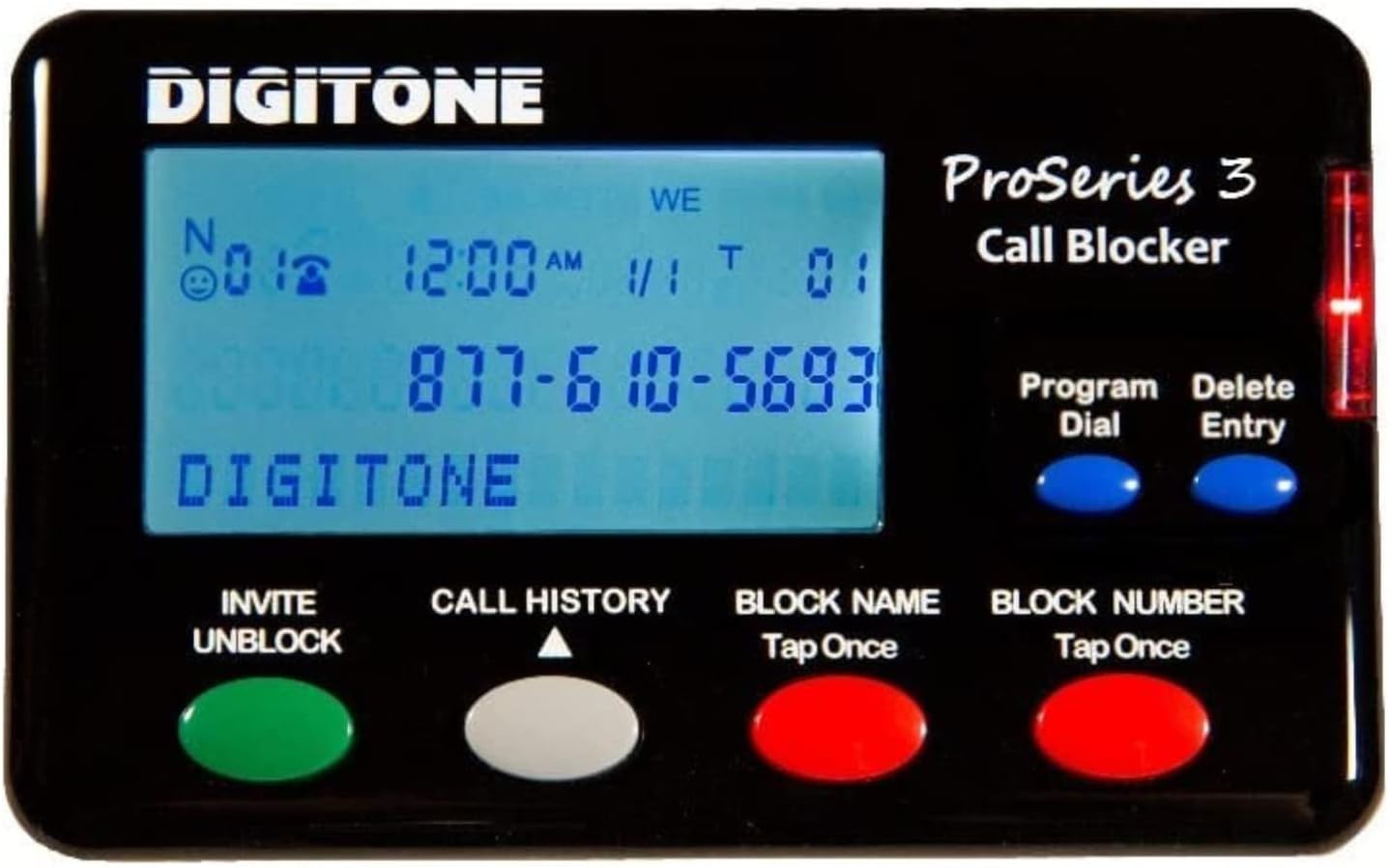 Digitone ProSeries 3 Call Blocker Automatic SPAM Blocking for Landline Phones - Easy Setup One Button Blocking of RoboCalls