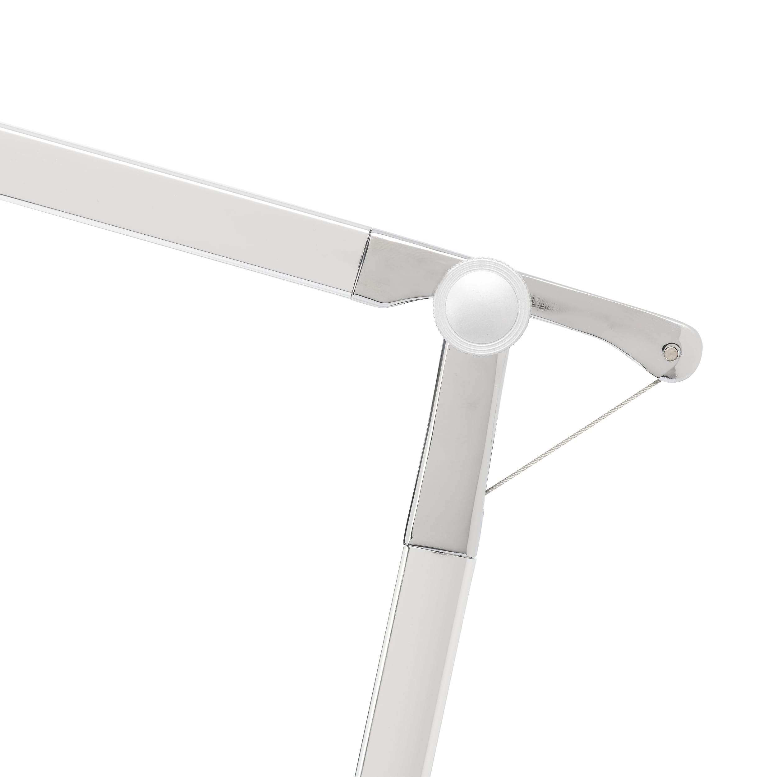 Unilux LED Schreibtischlampe Senza, dimmbar, silbergrau