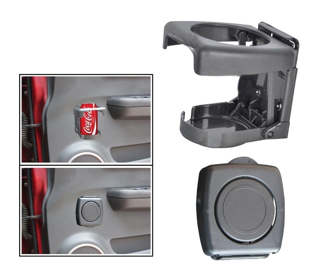 Delhi traderss Highly Quality Grey Foldable Car Drink/Can/Glass/Bottle Holder for All