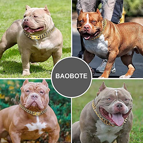 Collier chien incassable BAOBOTE maille cubaine 14 mm très résistant - 8