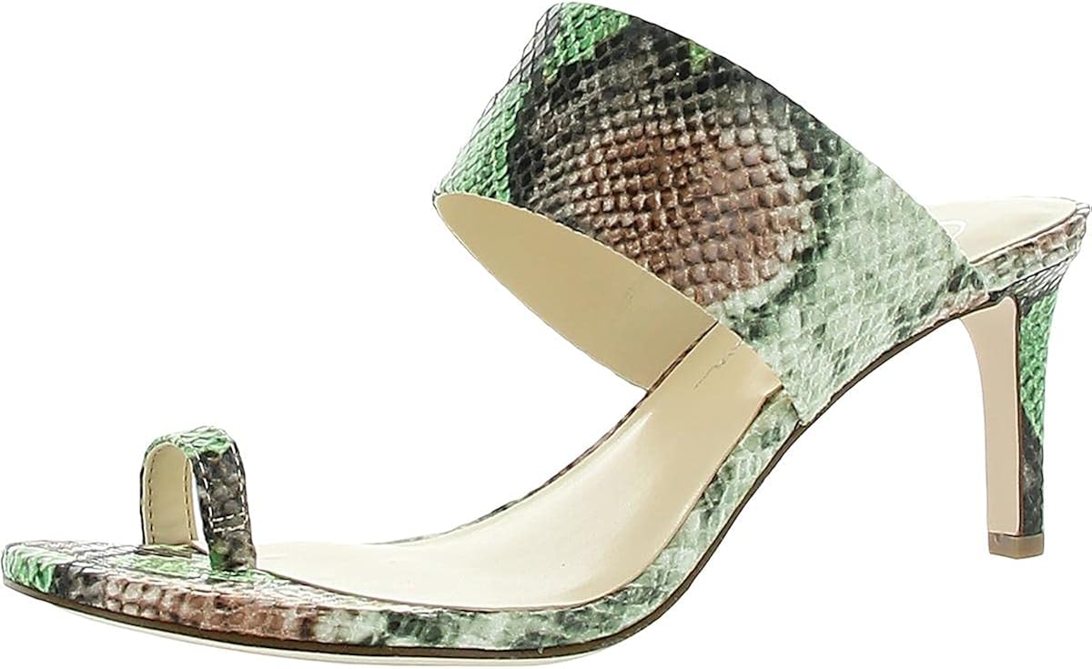 toe loop heeled sandals