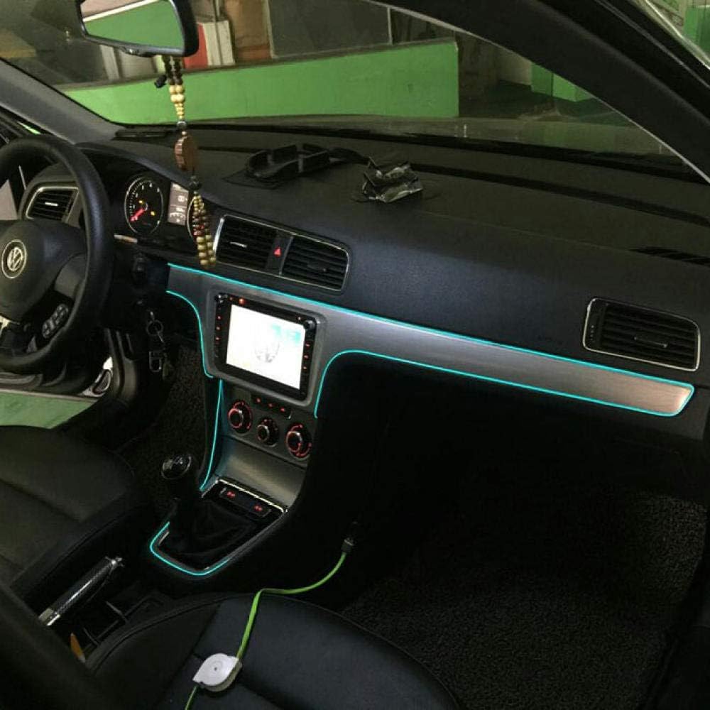 El cold light_el belt side car led cold light car light strip light clip line support installation change decoration Cold light with side clips 4 m set