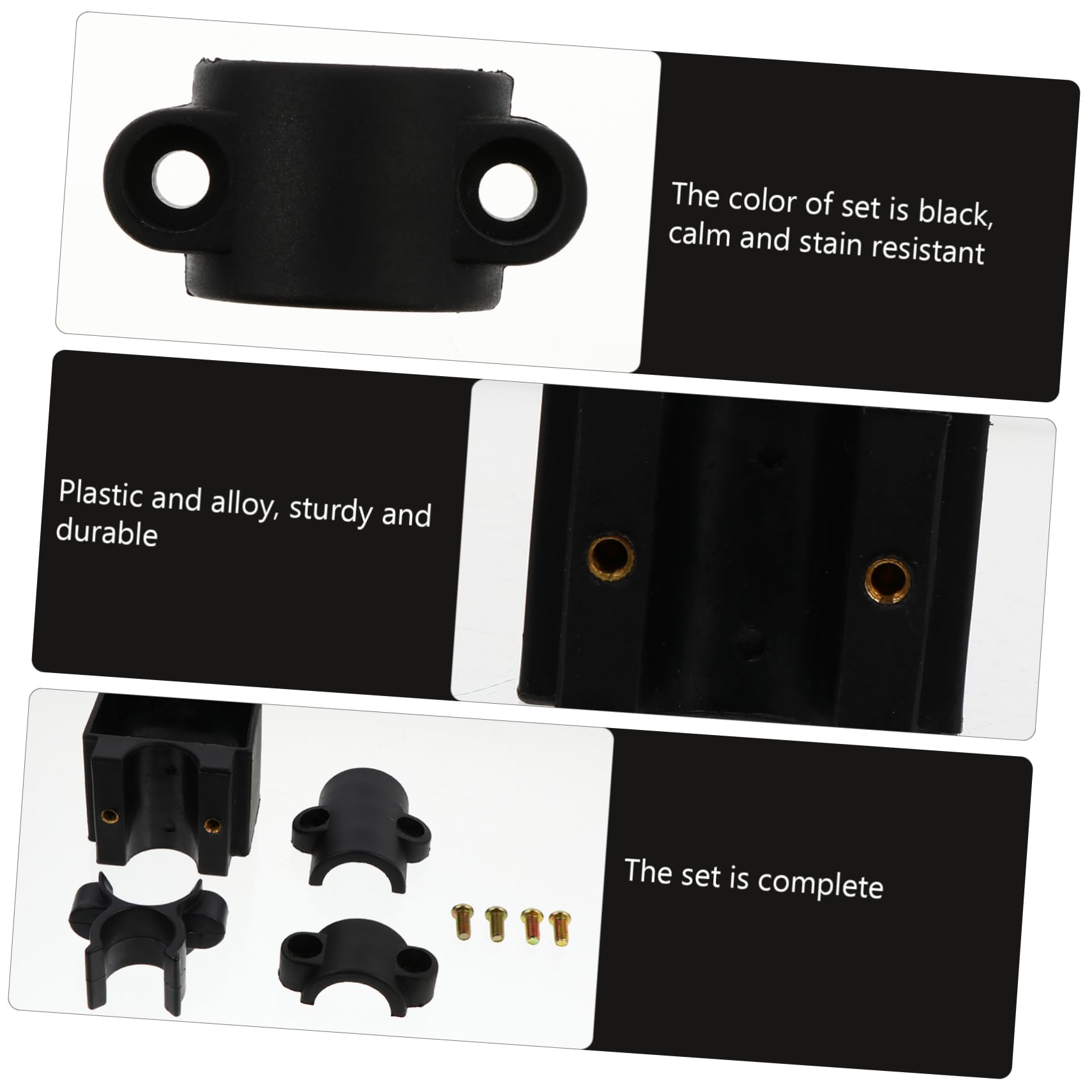 TOVINANNA 3 Sets Pcs Cane Holder for Wheelchair Crutch Holder Stand Walking Stick Support Accessory Sturdy Plastic Alloy Complete Set