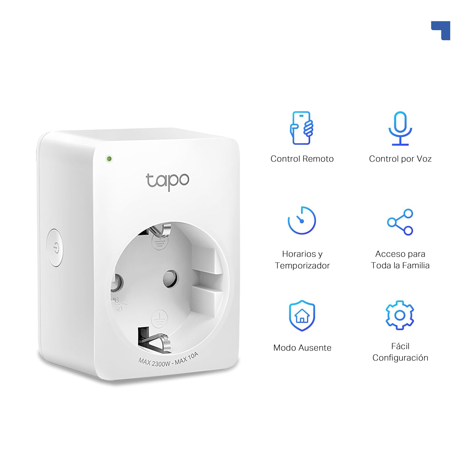 Tapo P100 (4 paquetes) – Mini enchufe inteligente Wi-Fi, óptimo para programar encendido/apagado y ahorrar energía, no necesita concentrador, compatible con Alexa y Google Home 3