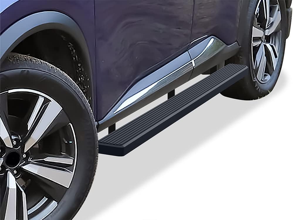 APS (Black 5 inches) Stainless Steel Running Boards Nerf Bars Side Steps Compatible with Nissan Rogue 2021-2026 (Exclude Models with Ground Lighting System)