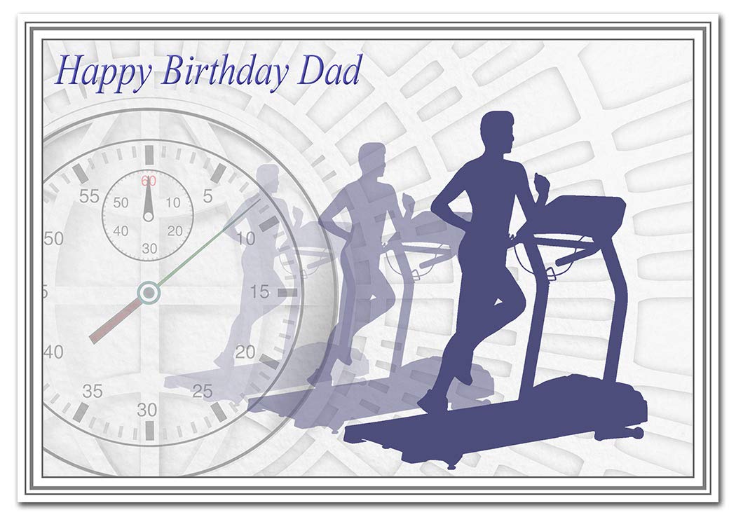 Gym Birthday Cards for him - Best Unusual Unique Cool - Extra Special - Men Male (Dad Birthday Card – Fitness theme)