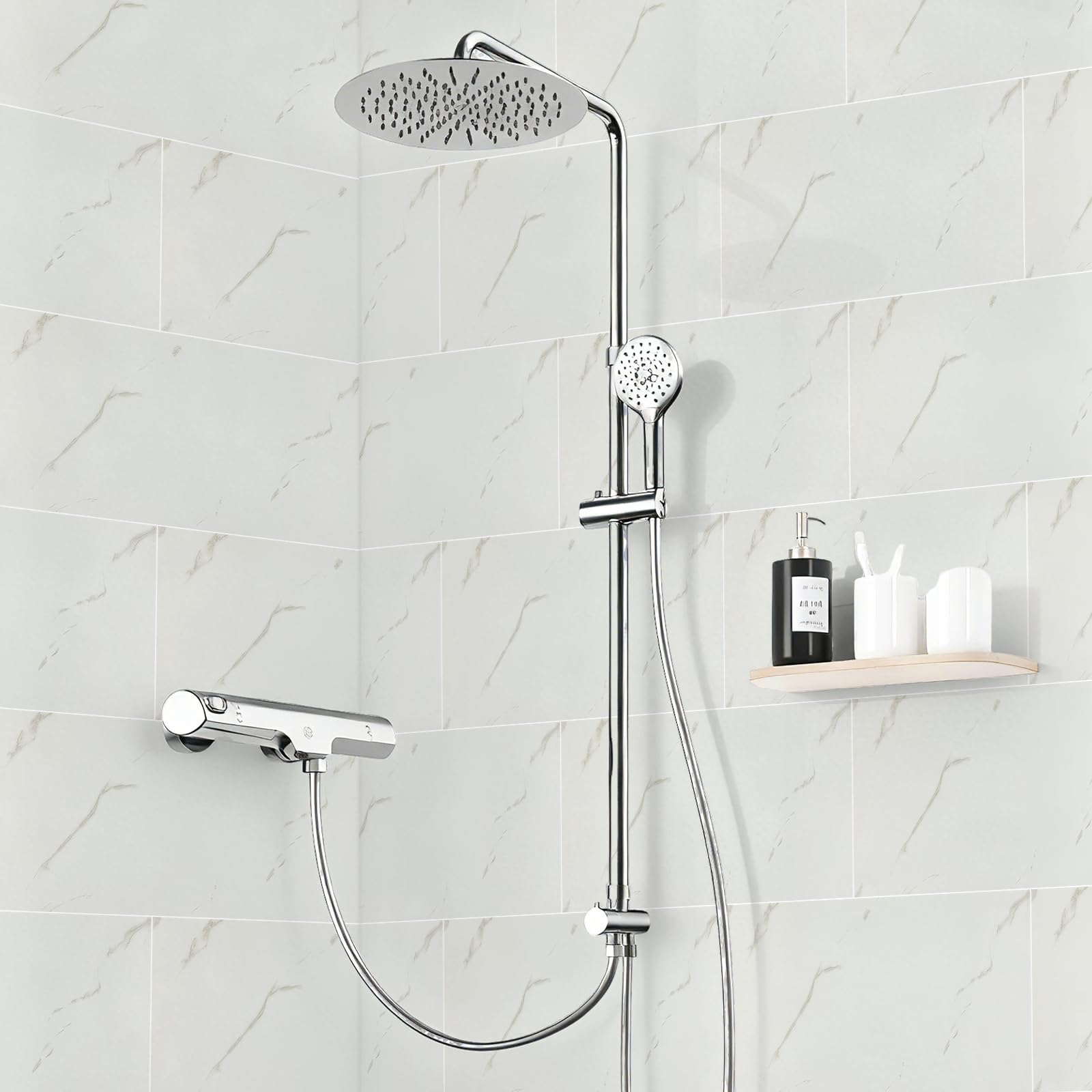 Alened Pegatinas autoadhesivas para azulejos de pared de mármol