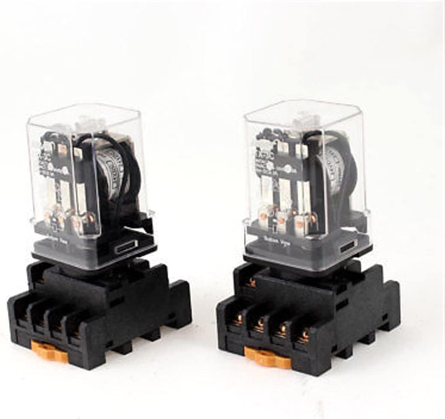 2Pcs JTX-3C DC24V Coil 11P 3PDT General Purpose Power Relay + Socket
