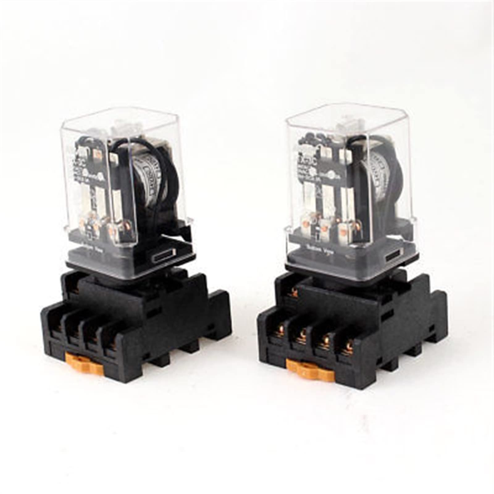 WBNFFUCYU 2Pcs JTX-3C DC24V Coil 11P 3PDT General Purpose Power Relay + Socket