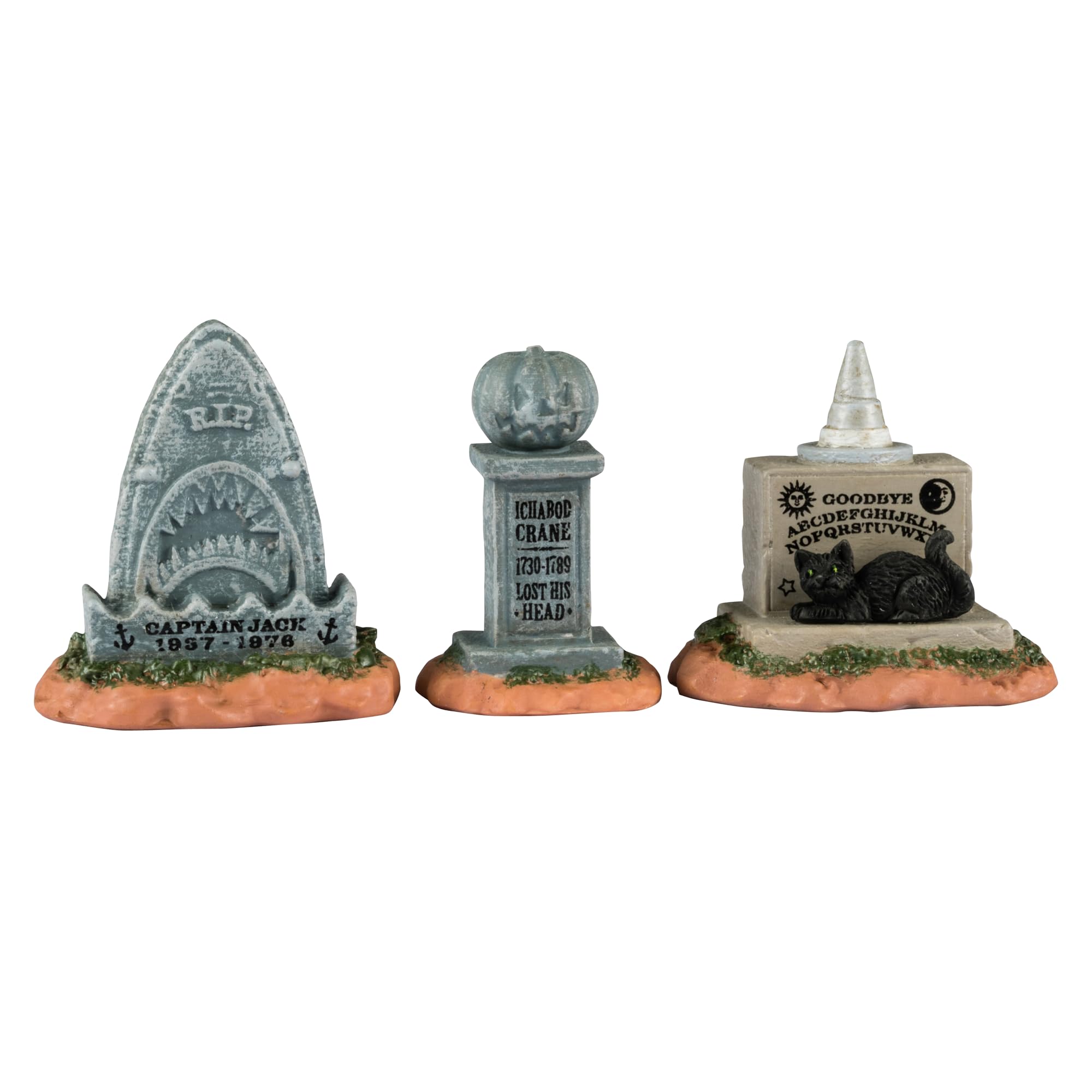 Lemax Dark Earthy Tones Spooky Town Horrid Headstones #44308