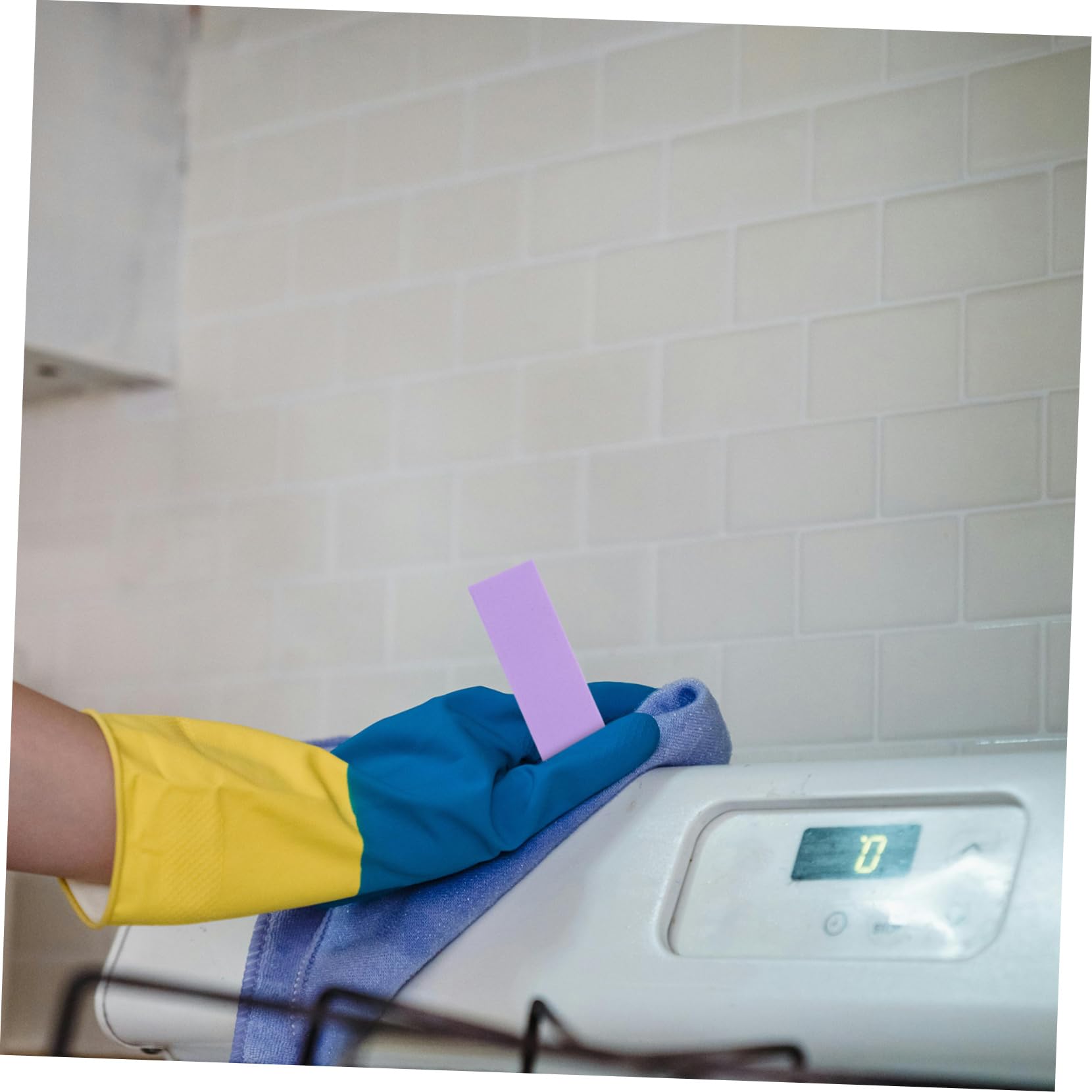 PRETYZOOM Stone Kitchen Cleaning Pad Purple Abrasive Block for Hard Water Sinks and Tiles Scouring Stone for Fixtures