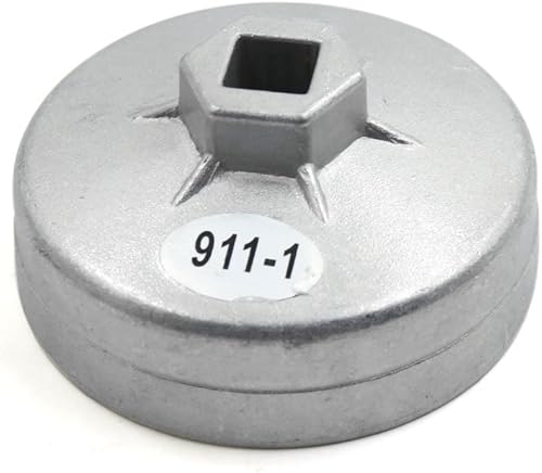 JOYBELIS Llave de filtro de aceite de 3.110 in de diámetro interior, 15 flautas, herramienta de extracción de carcasa para coche