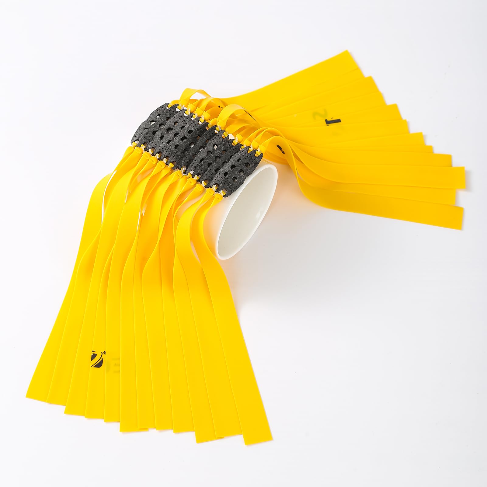 Set di 20 fasce di ricambio resistenti per fionde piatte 25-15 in lattice elastico, 0,5-0,7 mm, catapulta all'aperto, caccia professionale
