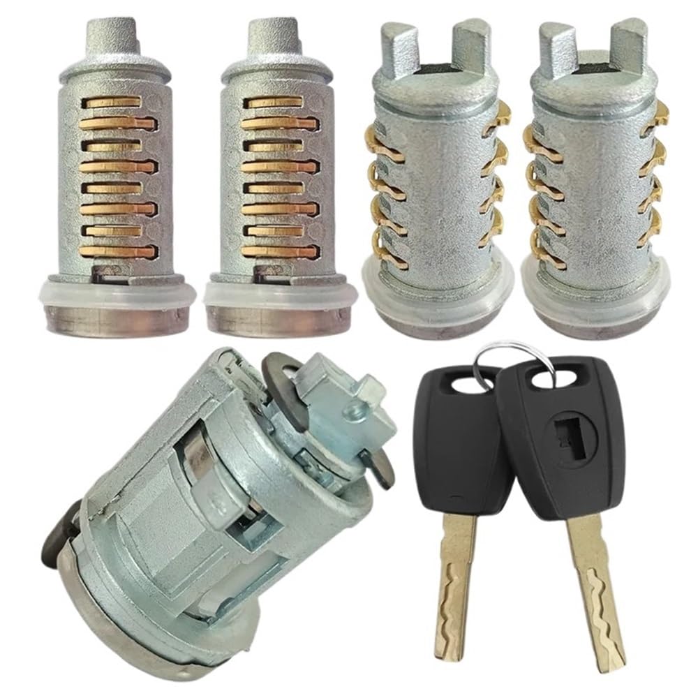 Car Lock Barrel Compatible with Fiat for Ducato Car Ignition Door Lock Cylinder Set SIP22