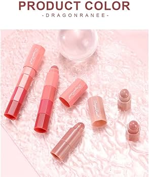 Amazon | 4-in-1 口紅の色が変わるリップクリーム、4 色、長持ち