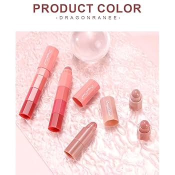 Amazon | 4-in-1 口紅の色が変わるリップクリーム、4 色、長持ち