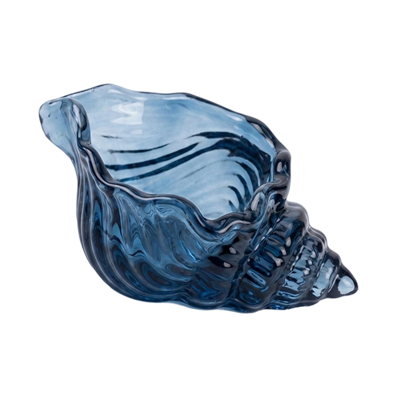FGDTREE Glass Conch Tealight Holder for Coastal Shelf Decor, Shell Shaped Accent Bowl and Decorative Catchall Tray Display Coastal Decor Accent Home Ornament Glass Decorative Catchall Beach Inspired