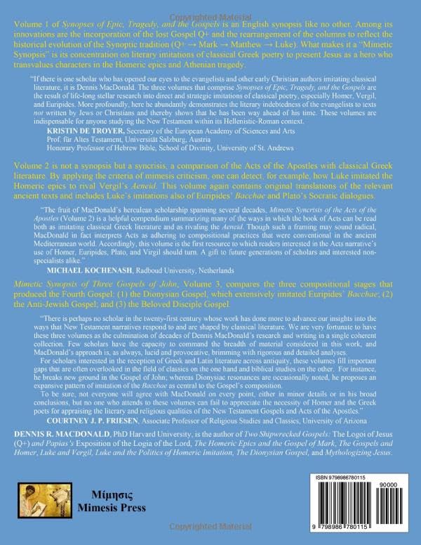 Vista 2 de Synopses of Epic, Tragedy, and the Gospels