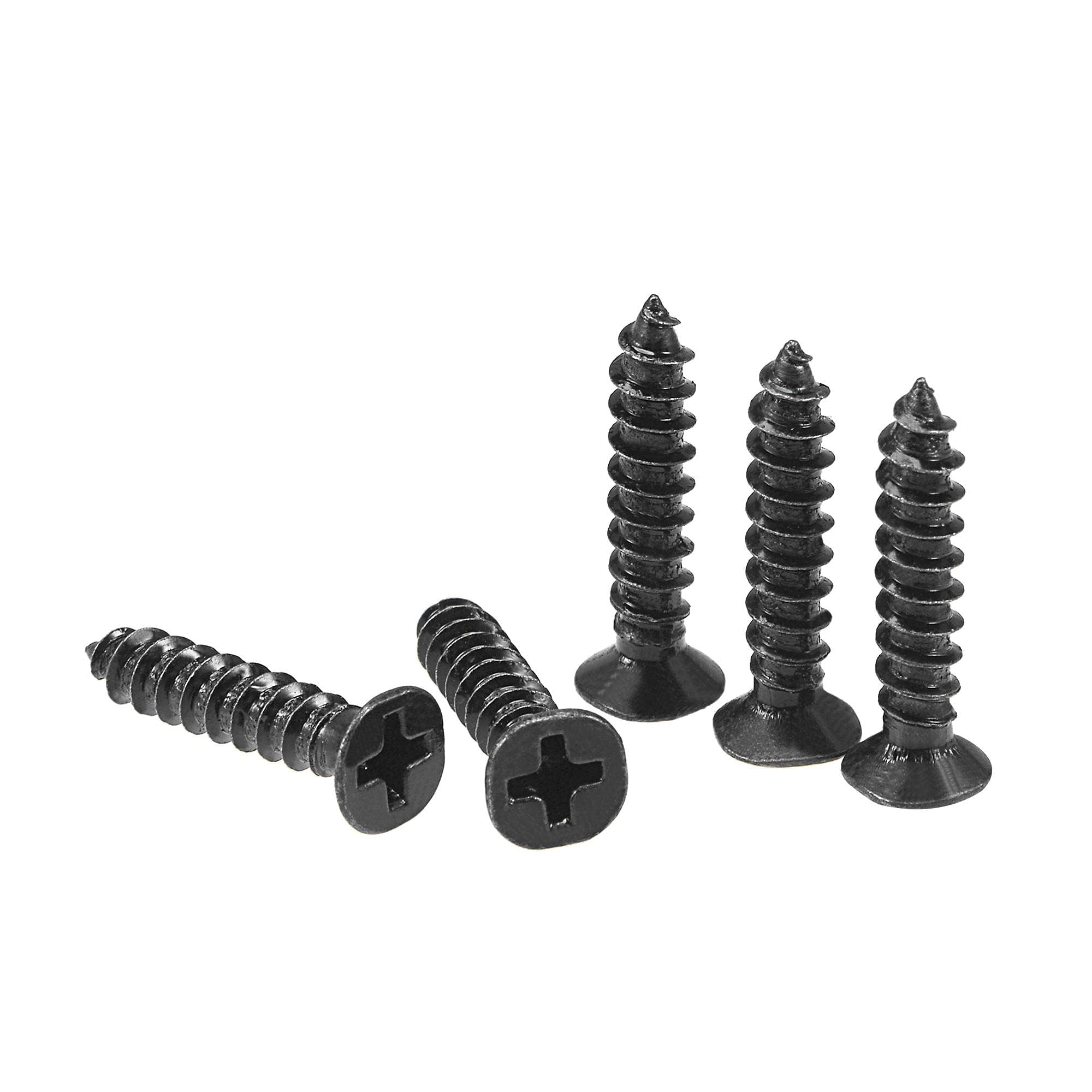 TA-VIGOR 100Pcs Self Tapping Screws, M4 Phillips Flat Head Screw, 20mm Countersunk Cross Head Tapping Screws
