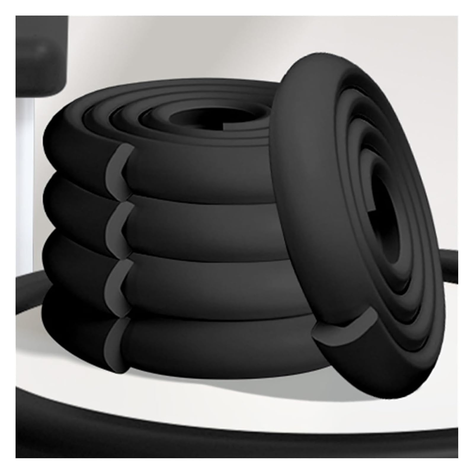 Bandes de sécurité en Mousse, Bandes Anti-Collision, Protection d'angle pour Marge/Marron/5 m/16,4 pi