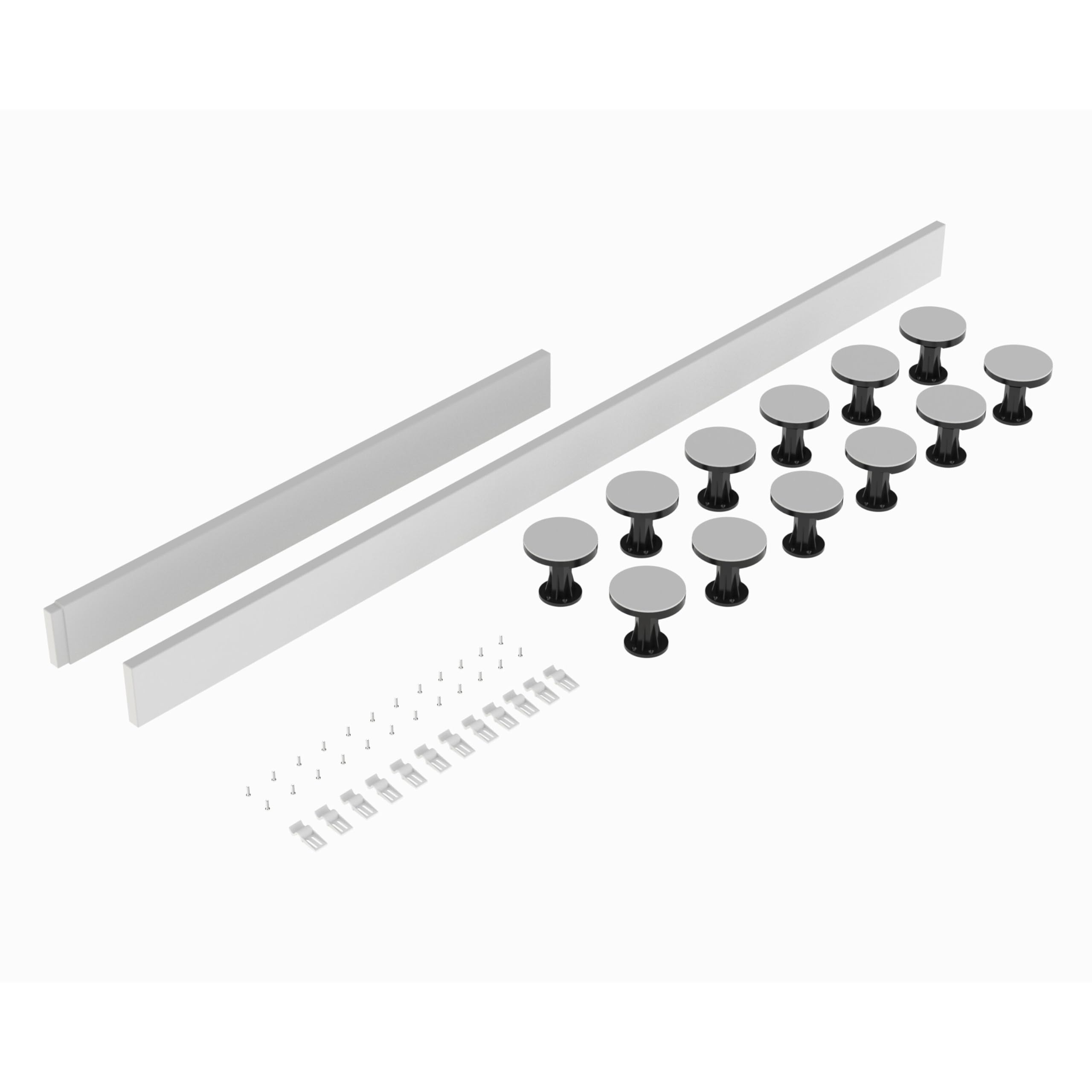 Balterley Shower Tray Leg Set - Rectangular Walk In Resin Trays - 1300mm 1800mm - White