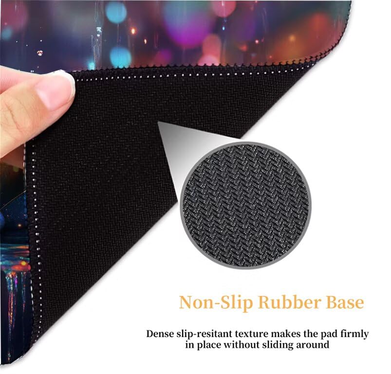 Tapis souris gamer imperméable et lavable pour vitesse et précision