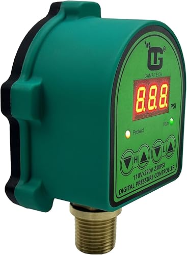 Miniatura 4 de GamaTech - Interruptor de presión de doble voltaje para bomba de agua y bomba de aire, controlador de presión ajustable digital, 110 V220 V, 0-230