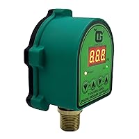 Vista 4 de GamaTech - Interruptor de presión de 110 V/220 V 10A/5 A para bomba de agua y bomba de aire, controlador de presión ajustable digital, 0-230 psi