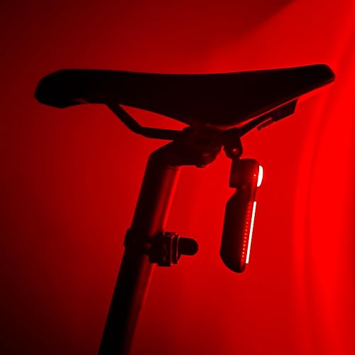 Miniatura 2 de Luz trasera de bicicleta  6 modos inteligentes de freno+luz+detección de movimiento  100 lúmenes luz trasera de bicicleta con soportes de liberación