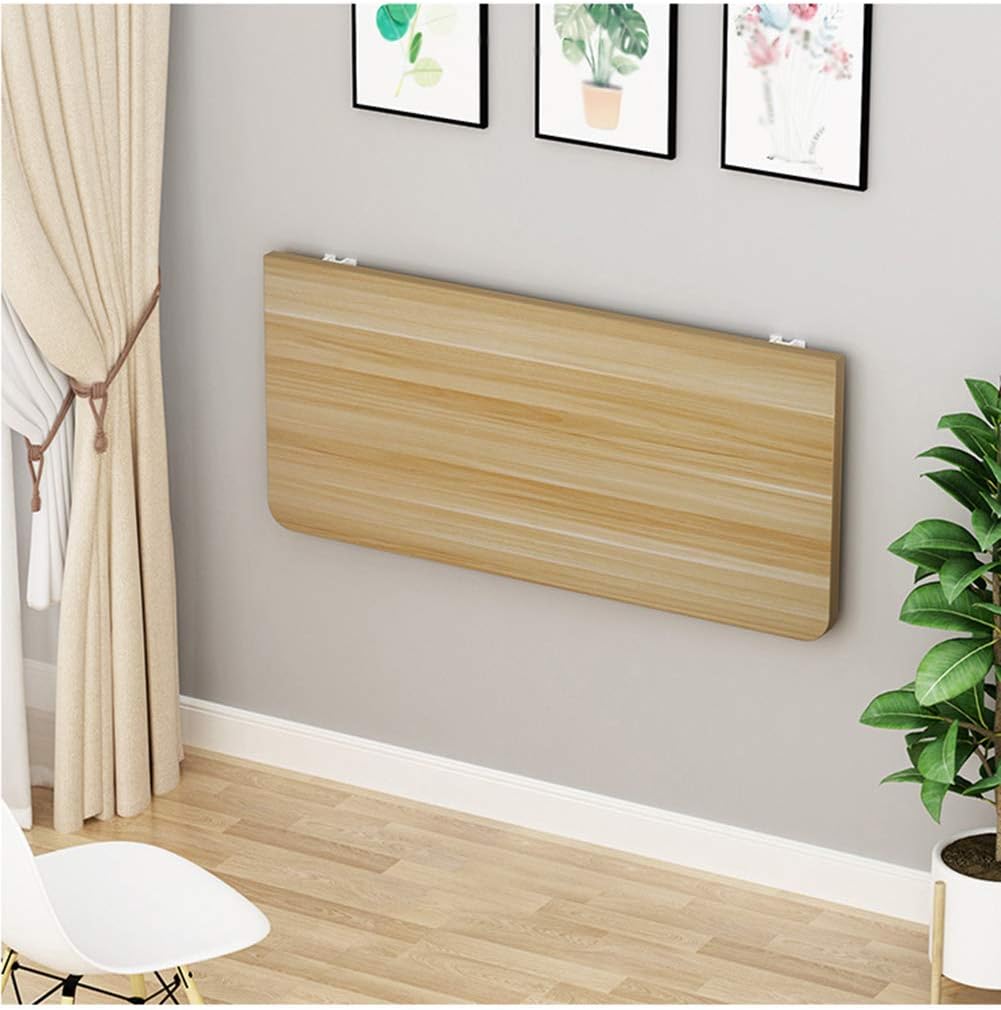 Mesa Plegable de Pared Escritorios de Oficina, Mesa de Cocina, Mueble Infantil, Mesa para portátil,Color: (Teca, Arce Blanco, Melocotón Claro, Blanco, Negro)