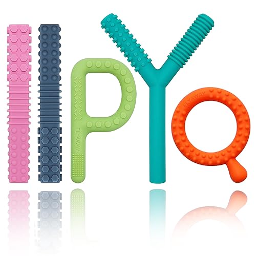 Juguetes sensoriales para niños con autismo, juguetes de silicona para la dentición del bebé, paquete de 5 juguetes para autismo para TDAH,