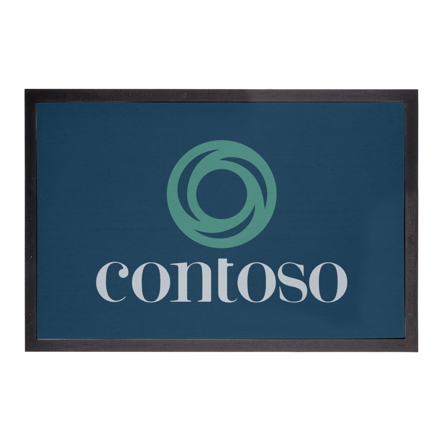 Paillasson informaticien Contoso Geek 60x40cm, cadeau bleu pour un ordinateur