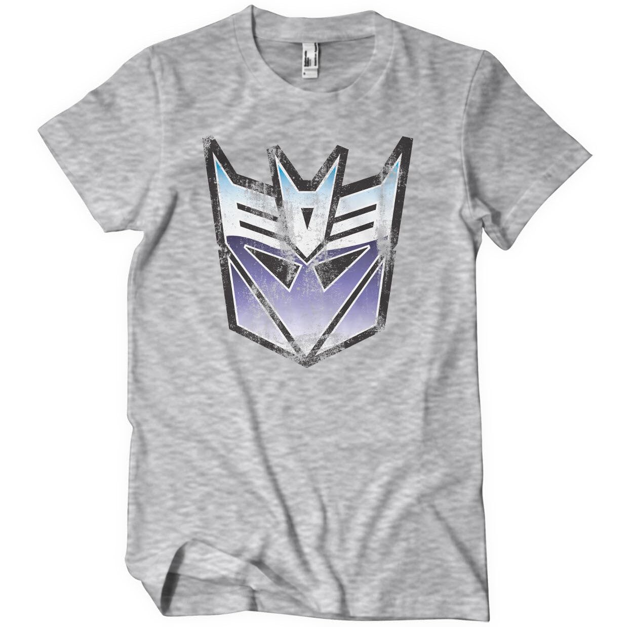 Transformers Officially Licensed Starscream Washed Mens T-Shirt (Heather Grey), X-Large