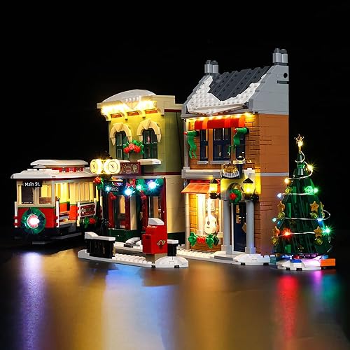 Miniatura 3 de Kyglaring Kit de iluminación LED (sin modelo) diseñado para Lego Holiday Main Street 10308 Kit de construcción modelo - sin juego de Lego (versión